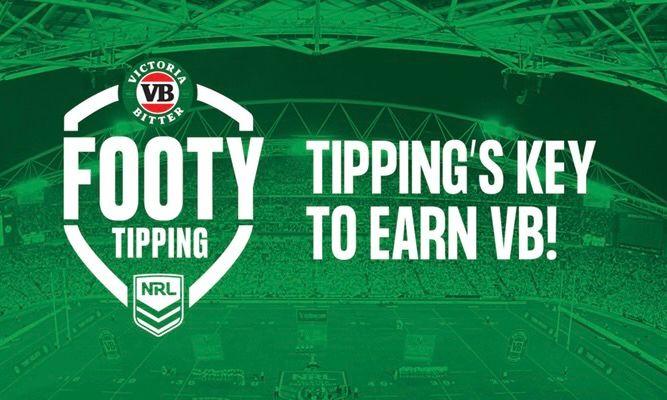 Enter your tips in venue and earn a free schooner of VB every round in VB NRL Footy Tipping. 